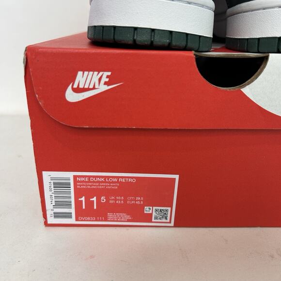 Nike Dunk Low Retro “White Vintage Green” - Picture 5 of 6